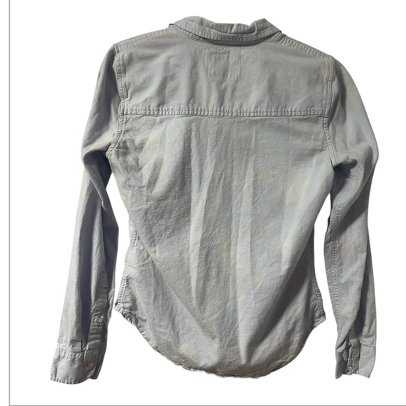 Abercrombie & Fitch Light Gray Blue Shirt - Picture 3 of 8